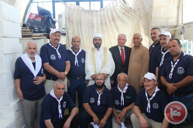 مفوضية القدس تثبت حضورها في مشروع خدمة الصائمين بالاقصى