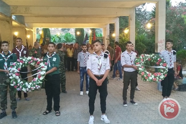 الكشافة الفلسطينية في عين الحلوة تحيي الشهداء صباح العيد