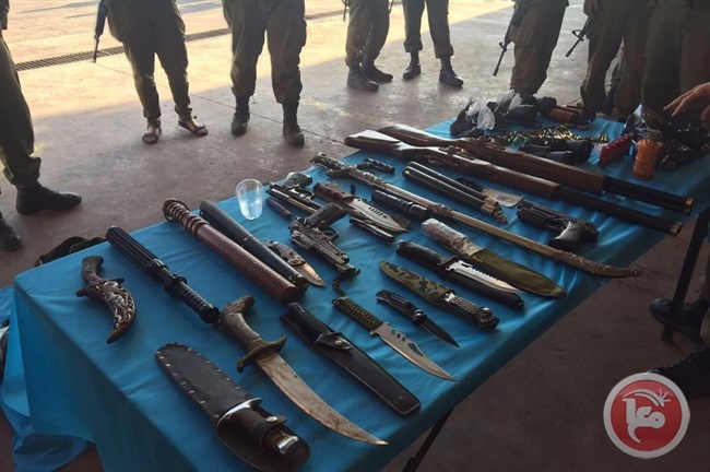 إسرائيل: إغلاق 16 ورشة للتصنيع وضبط 200 قطعة سلاح