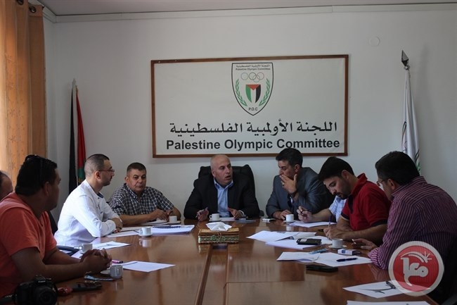 الرجوب يلتقي اعضاء اللجنة المنظمة العليا لبطولة فلسطين في التايكواندو