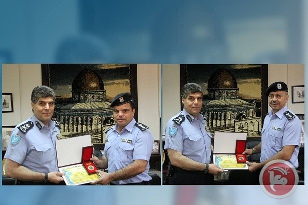 اللواء عطا الله يمنح جائزة التميز للعقيدين القدومي وجبارة