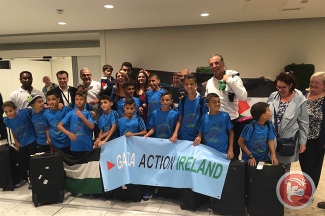 سفارة دولة فلسطين لدى ايرلندا تستقبل فريق نادي هلال غزة