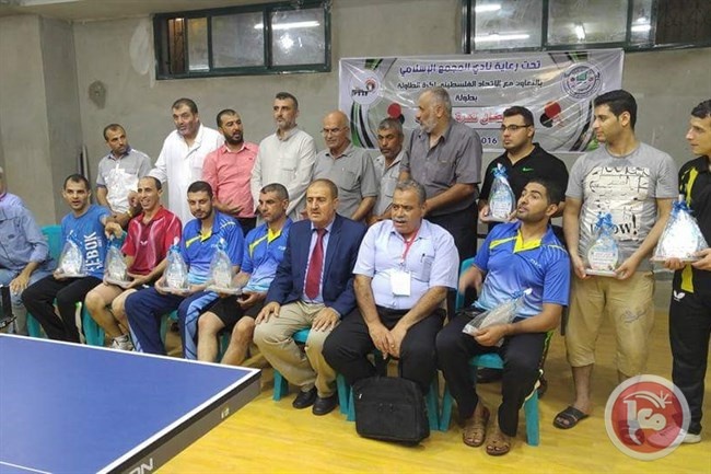 ابو سيف وحاتم وادي والسقا يتقدمون تصنيف ابطال غزة في كرة الطاولة