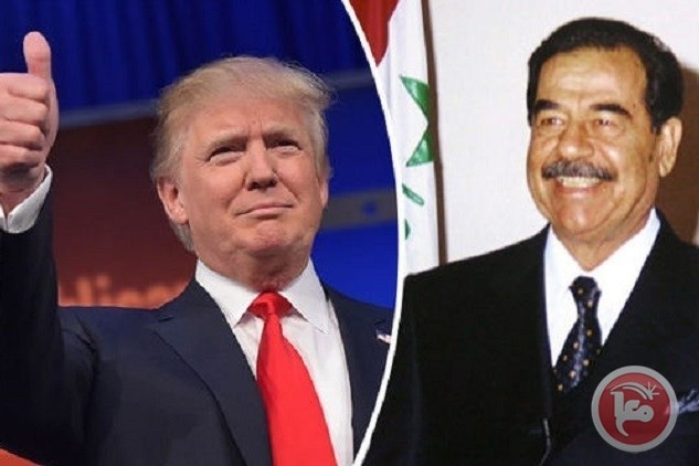 ترامب: صدام حسين لم يمتلك أسلحة دمار شامل