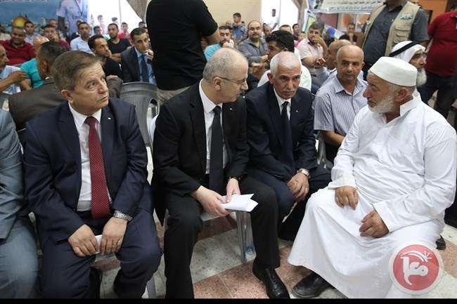 الحمدالله يقدم واجب العزاء بالشهيدين الاسير شوامرة والفتى هشهش