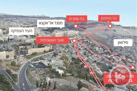 &lt;div&gt;صورة وتعليق: &lt;/div&gt;خطة اسرائيلية لبناء خط قطار معلق بالقدس الشرقية