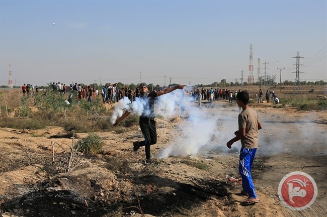 4 إصابات بالرصاص في مواجهات على حدود غزة