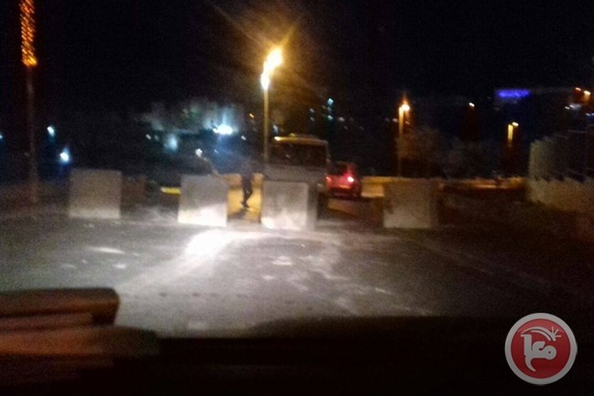 اغلاق مدخل العيسوية بالمكعبات الاسمنتية .. واعتقال 5 شبان