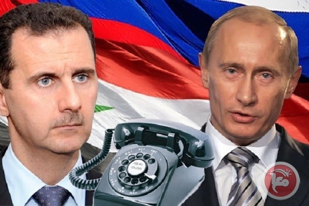 بوتين يهاتف الاسد ويتفقان على نفس الهدف