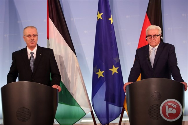 الحمد الله: التعاون الفلسطيني الألماني يتجاوز دعم التنمية