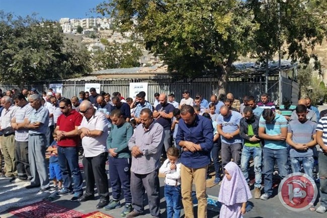 صلاة في سلوان احتجاجا على هدم المنازل وتوزيع اخطارات هدم