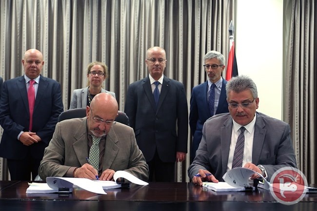 سلطة المياه توقع اتفاقية استكمال مشروع محطة معالجة المياه العادمة