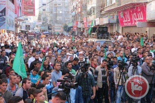 غزة- تظاهرة ضد منع الاحتلال رفع الاذان بالقدس والداخل