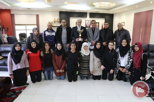 جامعة فلسطين التقنية خضوري بطلاً للكرة الطائرة الجامعية للطالبات