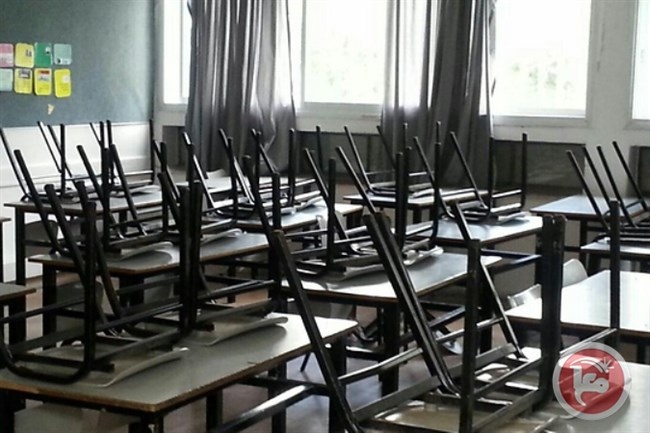 إضراب شامل يعم المدارس الحكومية بغزة