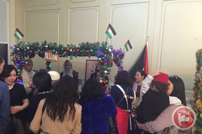 سفارة فلسطين في كازاخستان تشارك في البازار السنوي الخيري