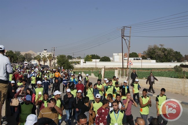 شمس نظم ماراثون المشي بمناسبة اليوم العالمي لمكافحة الفساد في أريحا