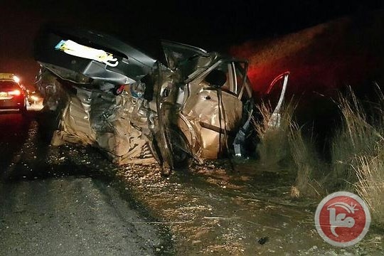 مصرع فلسطينية واصابة 8 جراء حادث مروع في اسرائيل