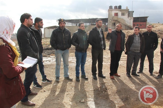 لجنة السلامة العامة بالقدس ترصد أضرار مزارع جبع غير المرخصة