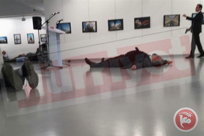 فيديو- اغتيال السفير الروسي بانقرة