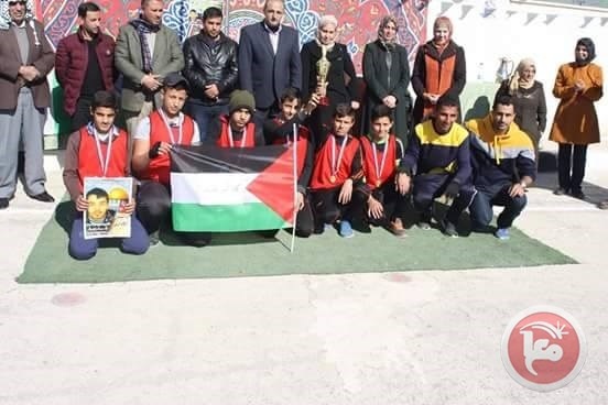 مدرسة امريش تنظم بطولة الاسير المضرب عن الطعام انس شديد