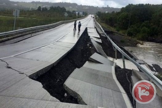 زلزال بقوة 7,7 ريختر يضرب تشيلي وانذار بوقوع تسونامي