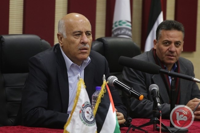 الرجوب يعلن عن البدء في برنامج تشغيل مؤقت للشباب في غزة