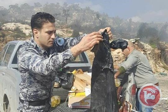 الضابطة الجمركية تتلف نصف طن مواد غذائية في سلفيت