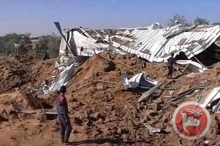 اضرار كبيرة في مزارع المواطنين بغزة جراء قصف الاحتلال