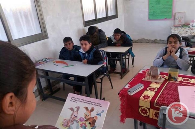تربية قلقيلية تنظم يوما ثقافيا في مدرسة عرب الرماضين