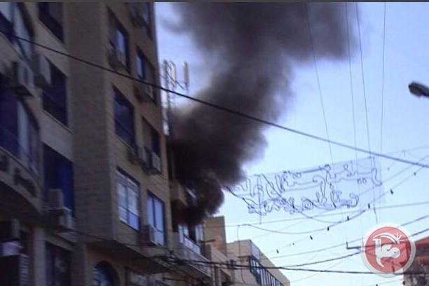 اندلاع حريق بمطعم في طولكرم