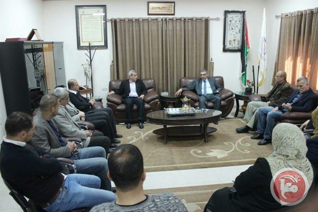 المحافظ رواجبة يحل ضيفا على بلدية قلقيلية