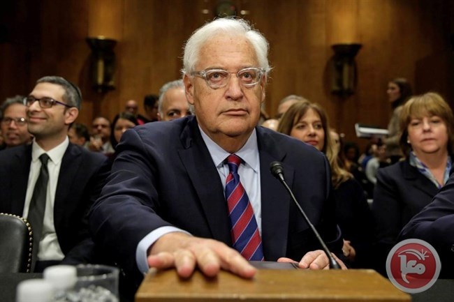 المصادقة على تعيين فريدمان سفيرا لامريكا في تل ابيب