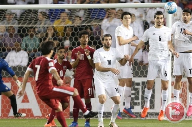 في تصفيات كأس العالم فوز ايران على قطر 1/ صفر