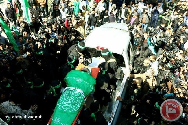 تشييع جثمان الشهيد مازن فقهاء في غزة