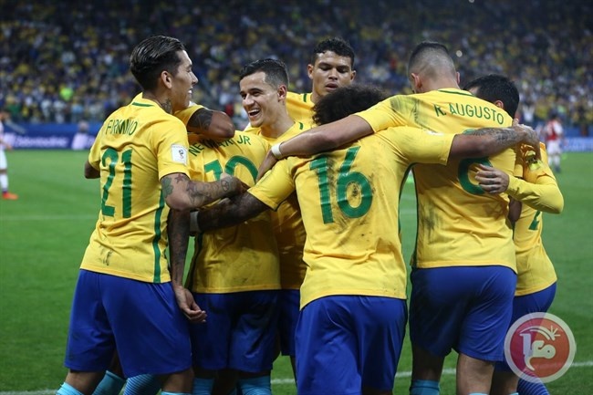 البرازيل ثاني المتأهلين الى روسيا