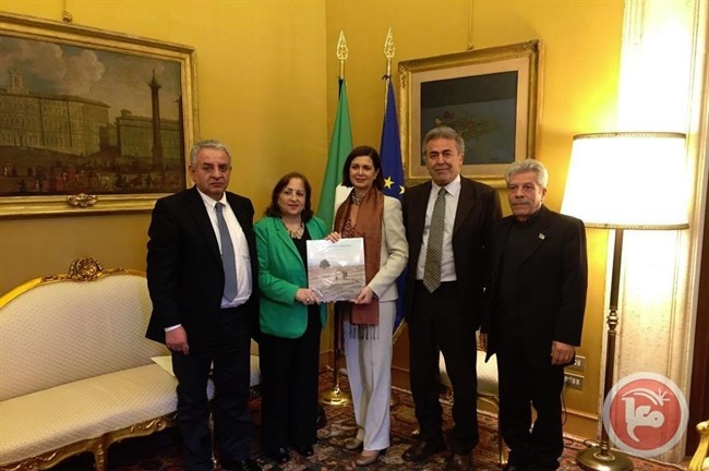 سفارة فلسطين بايطاليا تحيي حفل تأبين المطران &quot;كبوشي&quot;