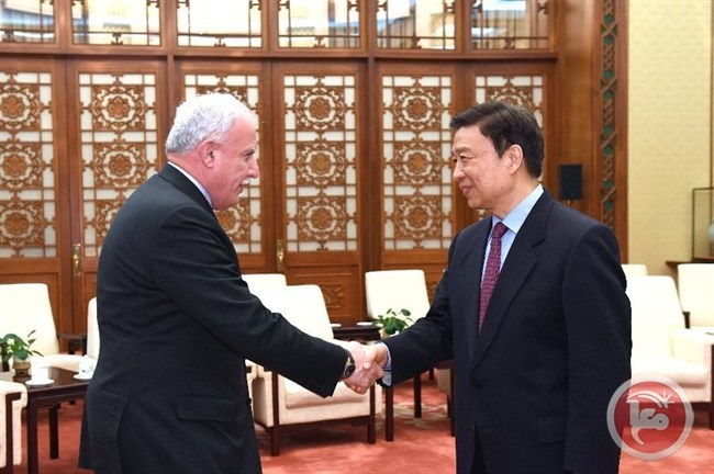 نائب رئيس الصين يؤكد دعم بلاده لاقامة دولة فلسطينية مستقلة