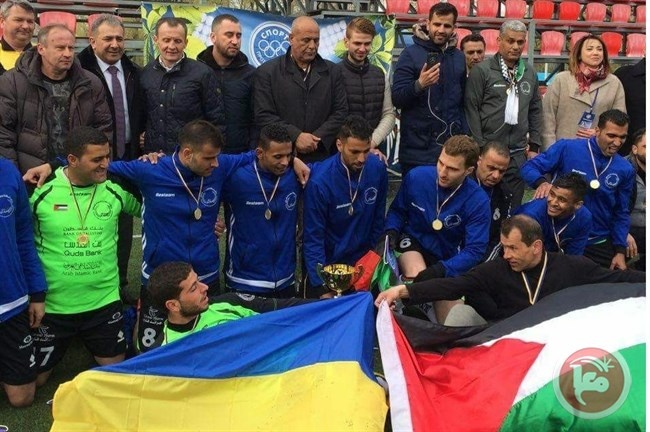 فوز منتخب مؤسسات وشركات فلسطين بلقب البطولة الكروية الدولية بأوكرانيا