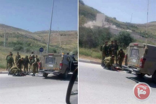 اصابة شاب بجراح حرجة جنوب نابلس بدعوى محاولة الطعن