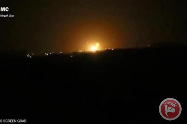 فيديو- انفجار ضخم بمحيط مطار دمشق