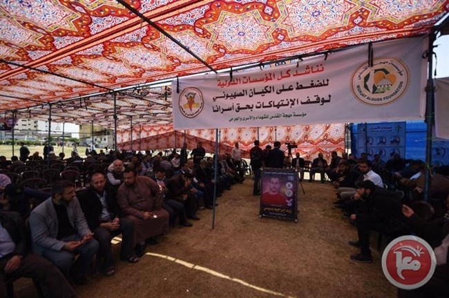 500 كادر بالجهاد يضربون عن الطعام تضامنا مع الاسرى