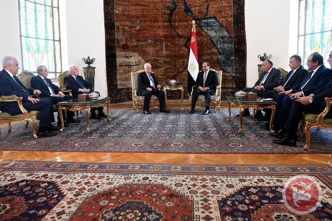 الرئيس بحث مع السيسي التحركات الدبلوماسية القادمة