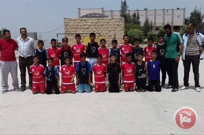 افتتاح بطولة كرة القدم للمرحلة الاساسية الدنيا في تربية جنوب الخليل