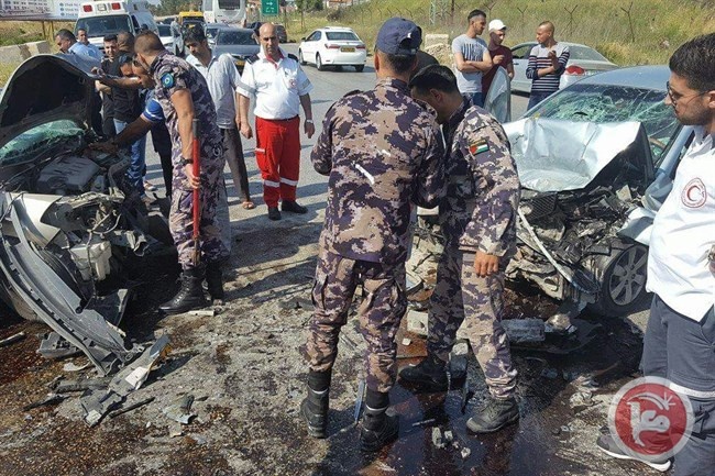 10 اصابات في حادث سير قرب رام الله