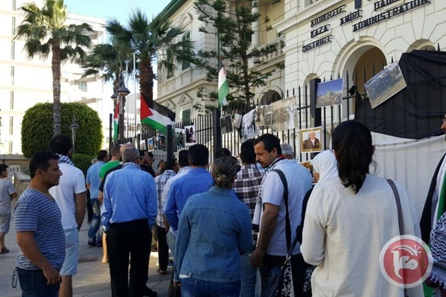 الجالية في قبرص تنظم وقفة تضامنية مع الأسرى