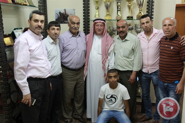 الشيخ احمد منصور وحسام حسنين في ضيافة نادي قلقيلية الأهلي