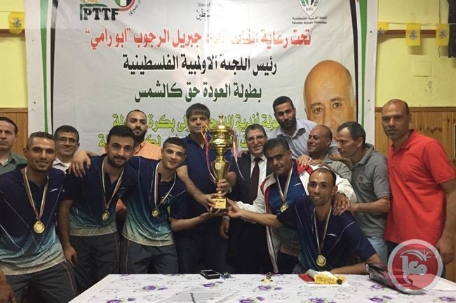 الأمعري يتوج بلقب الدرجة الأولى لكرة الطاولة
