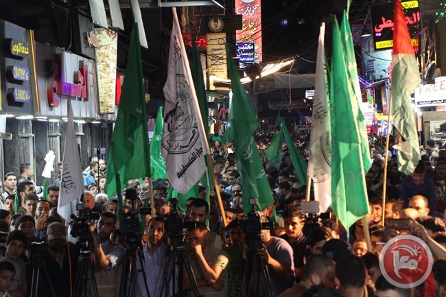 غزة- حماس تُنظم مسيرة نصرة للأسرى ورفضاً للحصار