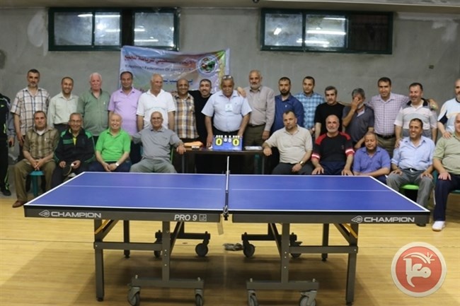 منتخب قدامى محافظة غزة يتوج ببطولة كرة الطاولة للقدامى